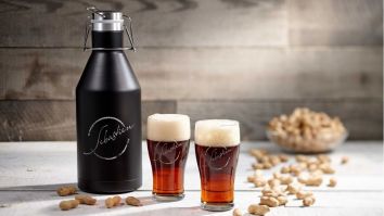 Personalize This 64 oz Stainless Steel Growler With A Custom Engraving