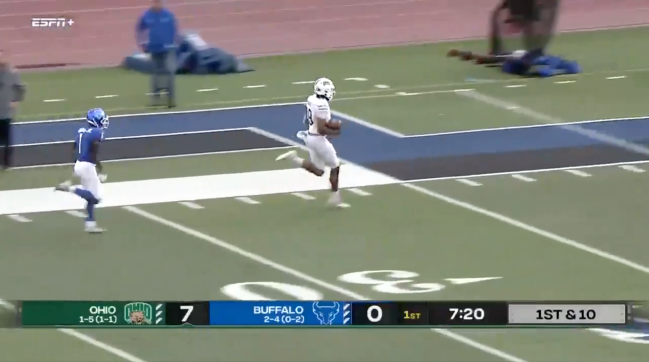 Armani Rogers Ohio Bobcats Football 99-yard Touchdown Longest NCAA History