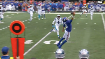 Daniel Jones Does His Best Odell Beckham Jr. Impression With Slick One-Handed Snag