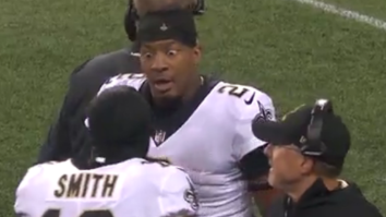 Jameis Winston Loses His Mind And Chews Out WR Tre’Quan Smith On The Sidelines During MNF Game