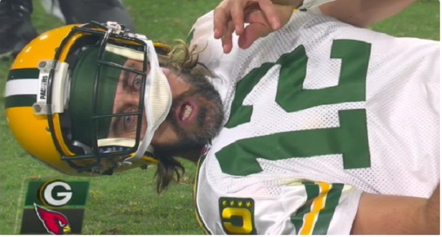 aaron rodgers reacts face meme cardinals packers