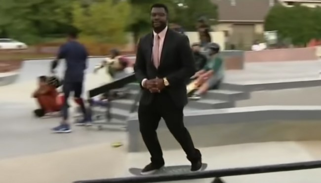 report skateboards live news segment detroit