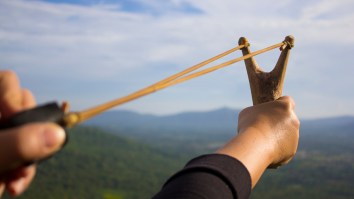 This Human Slingshot Built For A Backyard Party In Norway Is Next-Level Extreme