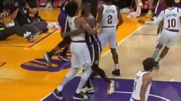 Video Of LeBron James Purposely Hugging Jarrett Allen And Allen Somehow Getting Called For A Foul Made NBA Fans Furious