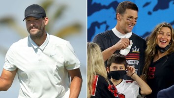 People Were Mad At Tony Romo For Suggesting Tom Brady Give Up His Wife In Exchange For 600th TD Ball