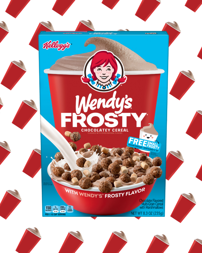 Wendy's chocolate Frosty breakfast cereal