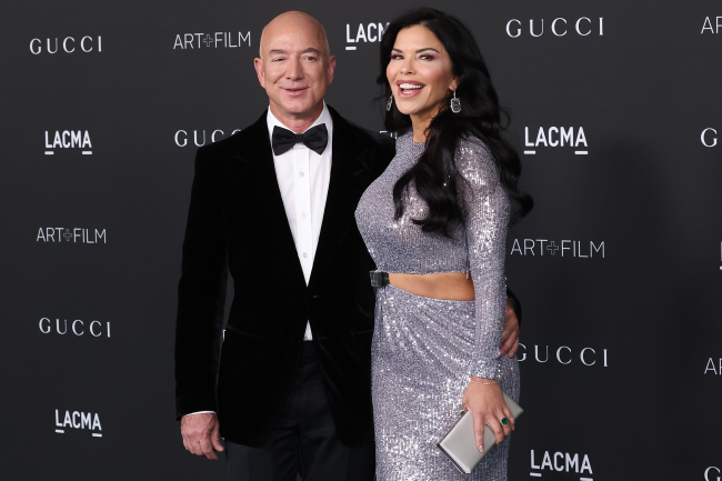 Jeff Bezos Lauren Sanchez Leonardo DiCaprio