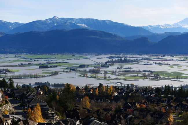 British Columbia Flooding Jet Ski Motor Boats Rescue Cows Livestock