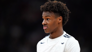 NBA Stars And Celebrities Lost Their Minds Over Bronny James’ High-Flying Windmill Dunk (Video)