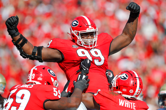 Jordan Davis Big Man Touchdown Georgia