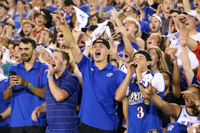Kansas Jayhawks Fans Reaction Bars Texas Upset