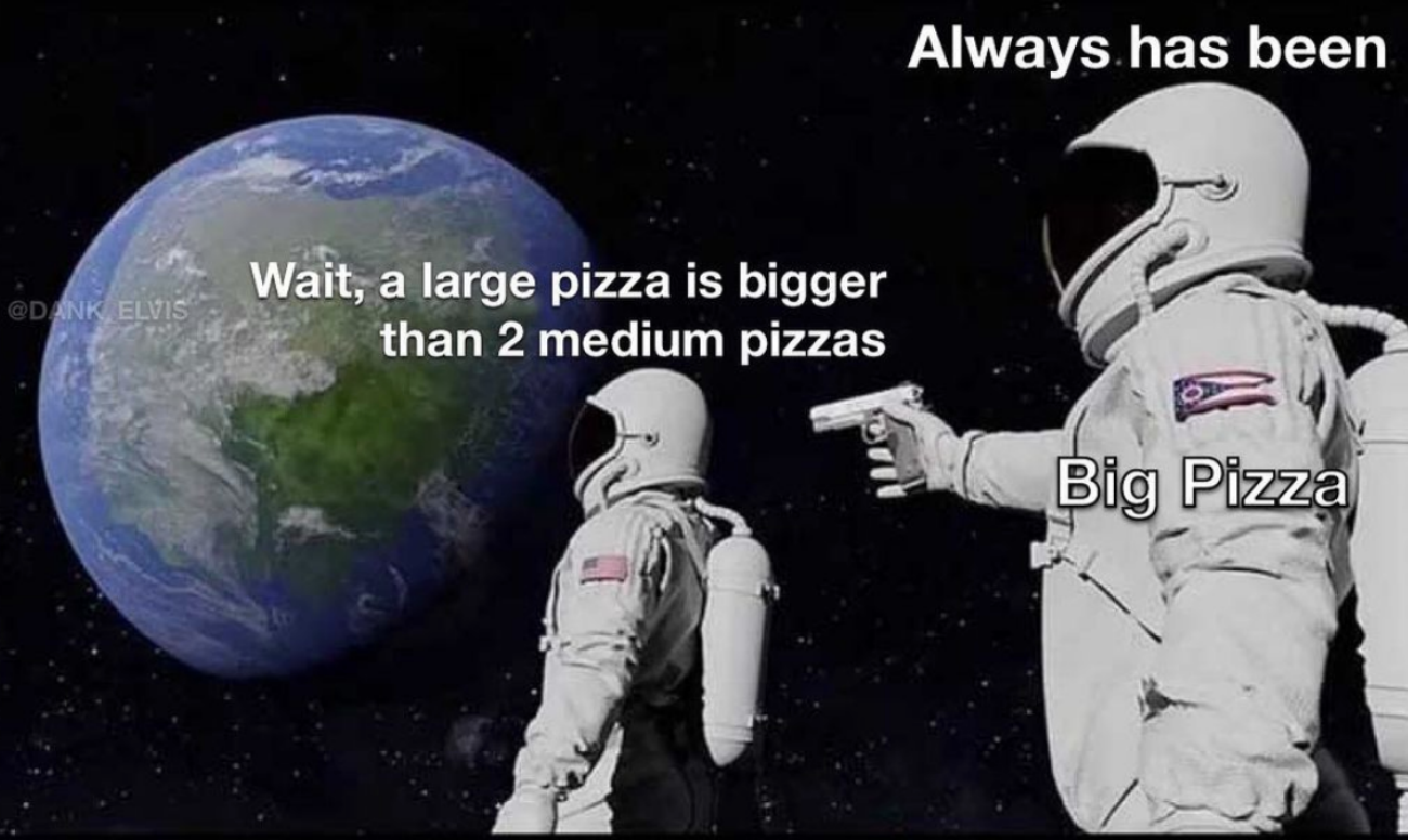funny meme about pizza