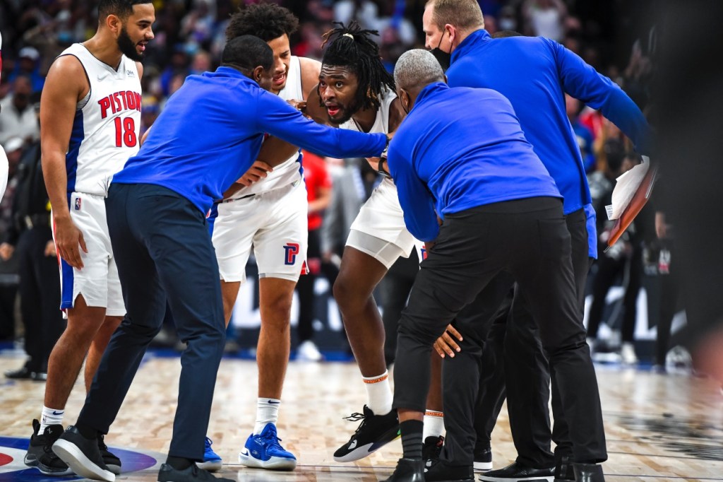 LeBron James Isaiah Stewart hot takes reactions to violent foul