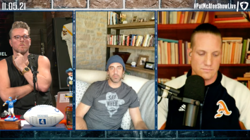 Pat McAfee Couldn’t Contain His Laughter When Aaron Rodgers Brought Up Joe Rogan