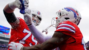Bills Player Delivers A Ton Of Beer To A Fan After Using His Drink As A Prop For A TD Celebration