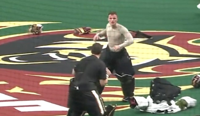 Lacrosse Goalkeepers Drop The Gloves And Get Into A Fight In The NLL