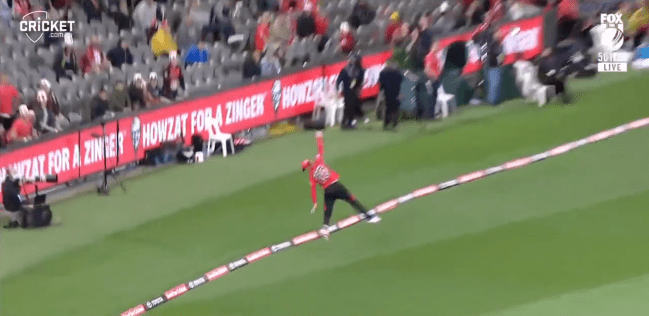 Jake Fraser-McGurk Cricket Australia Big Bash League Leaping Catch