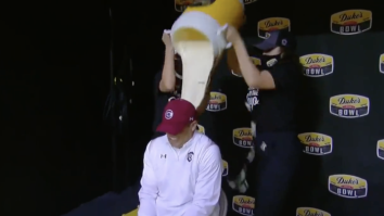 Gamecocks Coach Shane Beamer Gets 4.5-Gallon Mayonnaise Bath Dumped On His Head