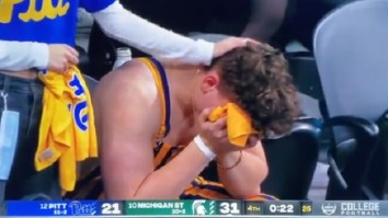 Crying Pitt Fan At Peach Bowl Becomes An Instant Meme
