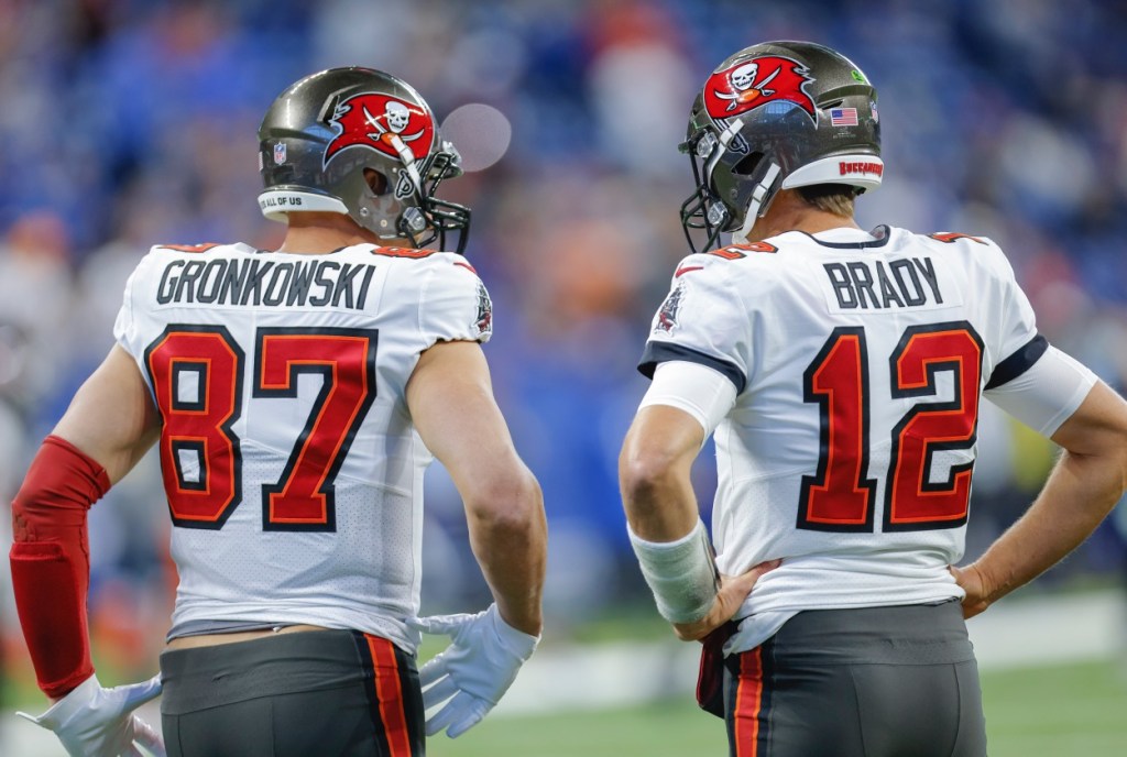 Rob Gronkowski and Tom Brady