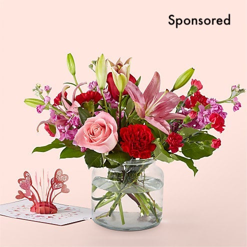 Date Night In Bouquet & Lovepop® Pop-Up Card