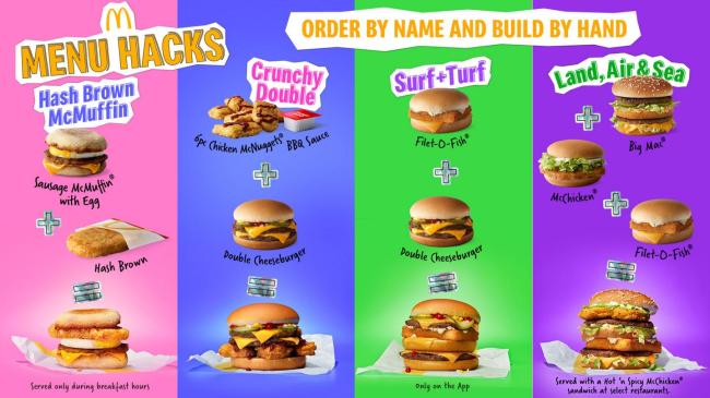 McDonald's Is Adding Four Menu Hacks To Its Official Lineup