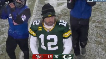 Aaron Rodgers Looked Absolutely Sick To His Stomach After Niners Hit Game-Winning Field Goal To Eliminate Packers From Playoffs