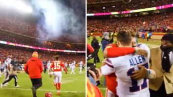 Video Shows Patrick Mahomes Immediately Running To Hug Josh Allen After Bills’ Brutal Playoff Loss