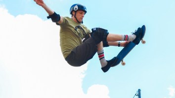 Tony Hawk’s Living His Best Life Skating An Empty Swimming Pool Until He Mangles His Hand With Bones Sticking Out
