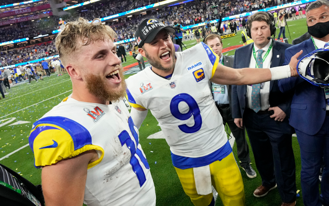 Matthew Stafford, Cooper Kupp Practice No-Look Passes In Las Vegas