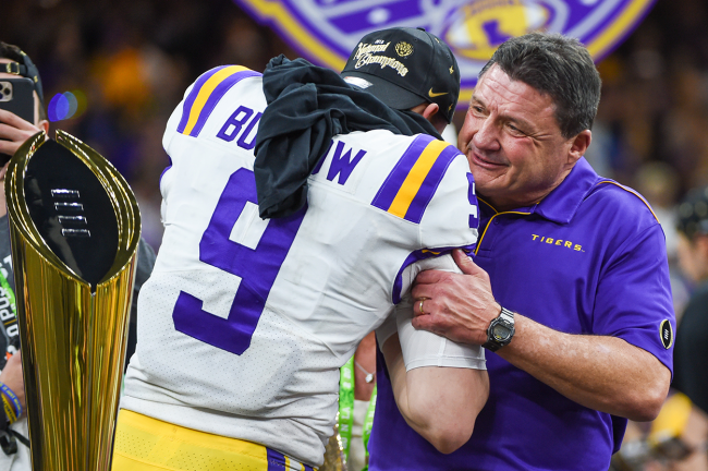 Ed Orgeron Alpha'ed Joe Burrow's Brother To Get QB To Commit To LSU