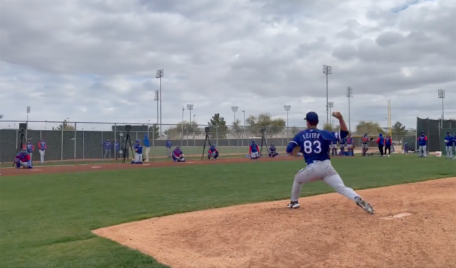 Jack Leiter's First Bullpen Session In Rangers Uniform Goes Viral