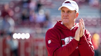 Watch This Arkansas Fan Hilariously Troll Auburn With Head Coaching Suggestion