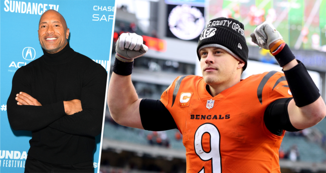 The Rock's Reaction To Joe Burrow Copying His Viral Old School Look