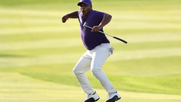 Harold Varner III Drains 100-Foot Putt To Win Saudi International, Celebrates Accordingly