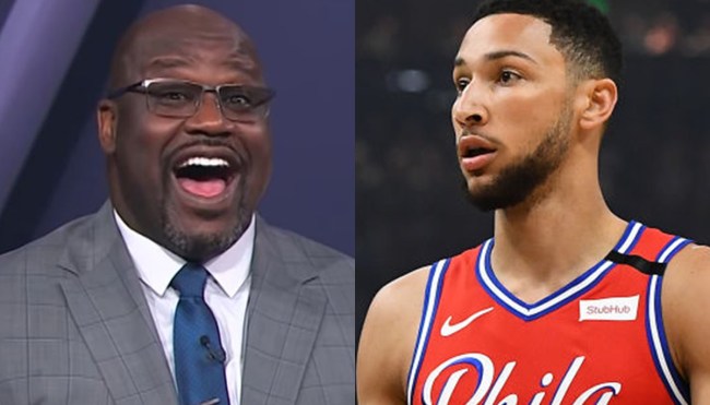 Ben Simmons Slid Into Shaq's DMs After Getting Mocked On TV