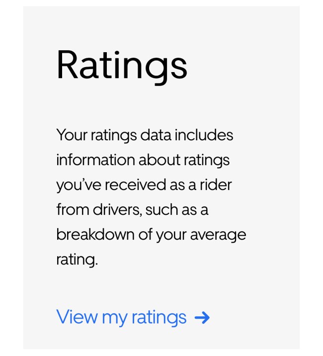 Uber Ratings