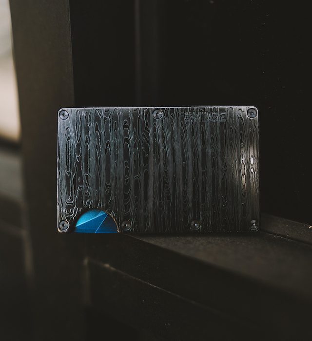 Ridge Wallet - Black Damascus