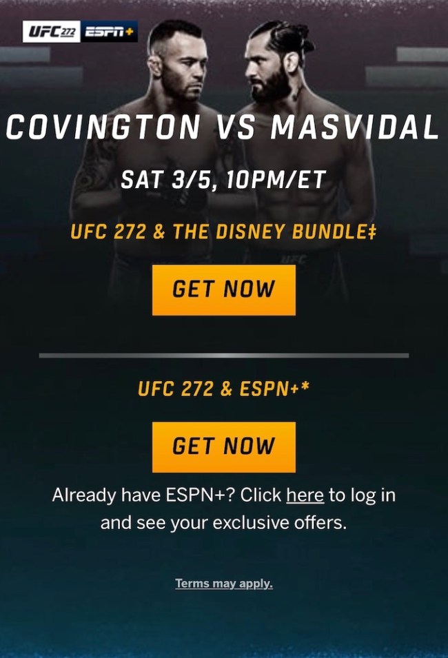 UFC 272 mobile