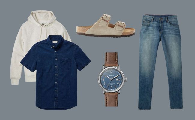 What To Wear A Taylor Stitch Short Sleeve Indigo Jack Shirt