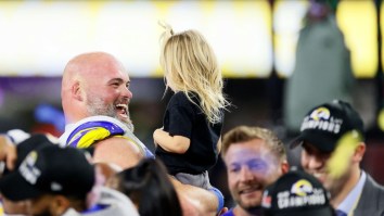 Awesome Video Shows Rams’ Andrew Whitworth Tell His Kids He’s Retiring Moments After Winning The Super Bowl