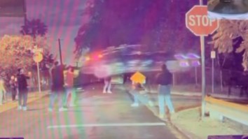 Insane Tesla Driver Yeets Car Through The Air Like It’s The Batmobile In Gravity-Defying Video