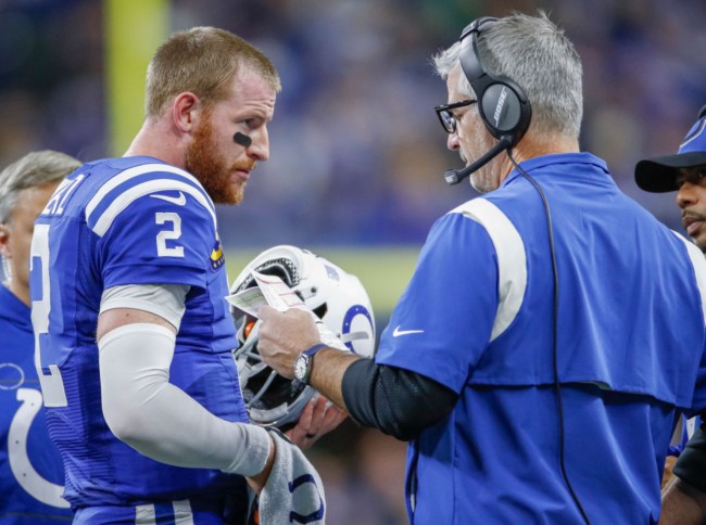 Frank Reich Oddly Talks Up Carson Wentz After Trade To Washington