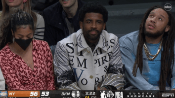 Kyrie Irving Paid For Courtside Seats To Watch Knicks-Nets Game After Not Being Allowed To Play Due To NYC Private Sector Vaxx Mandate