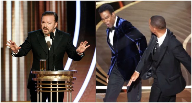 Ricky Gervais Hilariously Weighs In On The Will Smith Oscars Incident