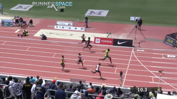 6’5″, 235lb, 5* College Football Recruit Dusts His Competition With Freakishly Fast 100-Meter Dash
