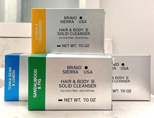 BRAVO SIERRA Hair & Body Solid Cleansers