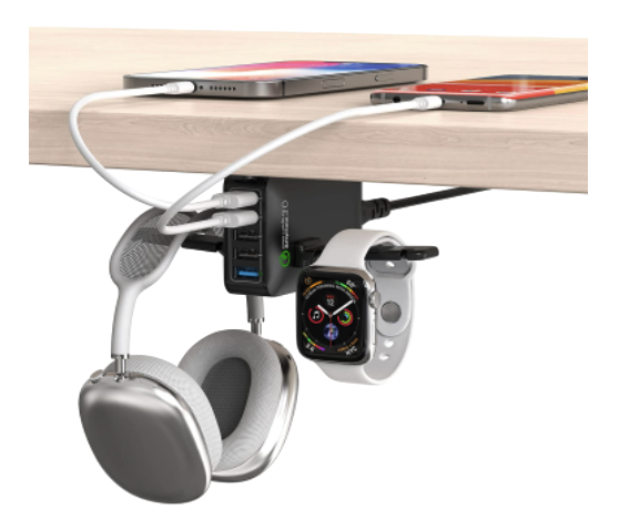 Dual Headset Holder Under Desk - daily deals