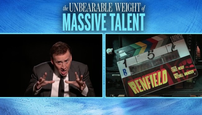 Nicolas Cage Shares Inspiration For His 'Renfield' Dracula Voice (Video)
