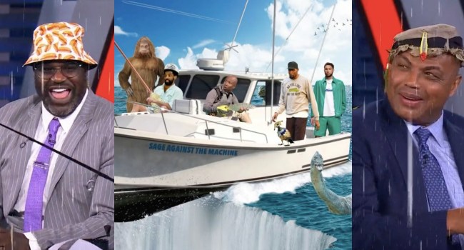 'Inside the NBA' Clowns On Nets In "Gone Fishin'" Segment (Video)
